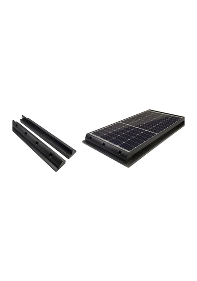 Abs Plastik Güneş Paneli Braketi 530mm Siyah