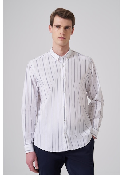 Morven Erkek Lacivert Pamuk Trend Çizgili Dynamic Fit Düğmeli Yaka Gömlek 26ms004012200 Lacivert Morven Erkek Lacivert Pamuk Trend Çizgili Dynamic Fit Düğmeli Yaka Gömlek 26ms004012200 Lacivert