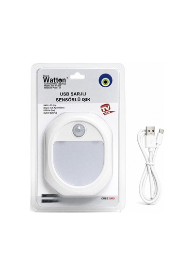 Hareket Sensörlü Usb Şarjlı Led Lamba Wt-739 Hmngoxxtptprp Çok Renkli