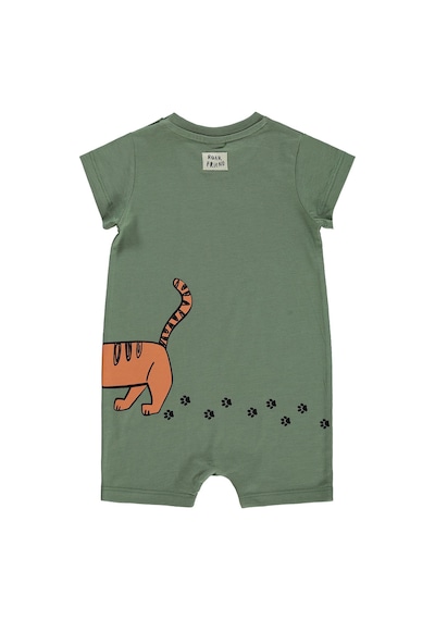 Civil Baby Roar Baskılı 6-18 Ay Tulum - Haki Açık Haki