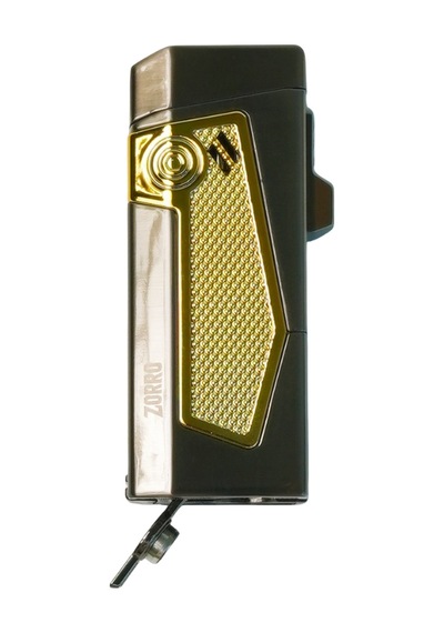 Zorro 4 Torch Pürmüz Gunmetal-sarı Metal Puro Çakmağı - Trm1013
