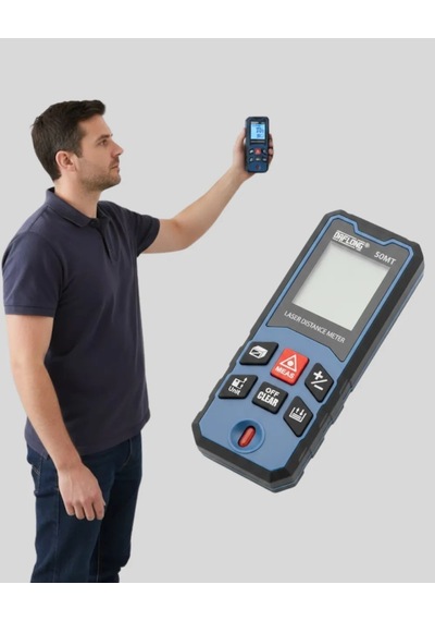 Astraltech Dijital Lazer Metre 50 M Ölçüm Kapasiteli