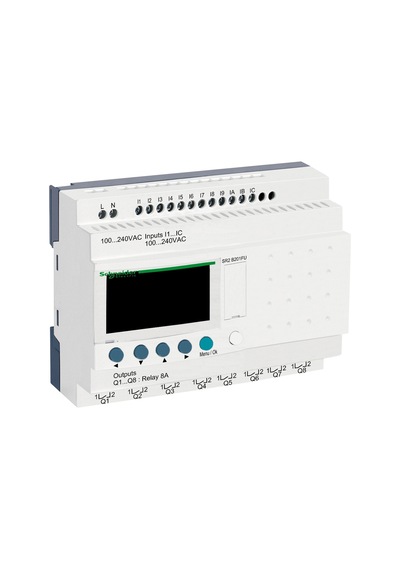 Schneider Sr2B201Fu Akıllı Röle 12 Dijital Giriş 8 Çıkış 220V