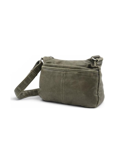 Baginn Eskitme Yıkama S.deri Günlük Postacı Çanta Çapraz Askılı Kadın Omuz Çantası 27 17 Cm Retro Yeşil