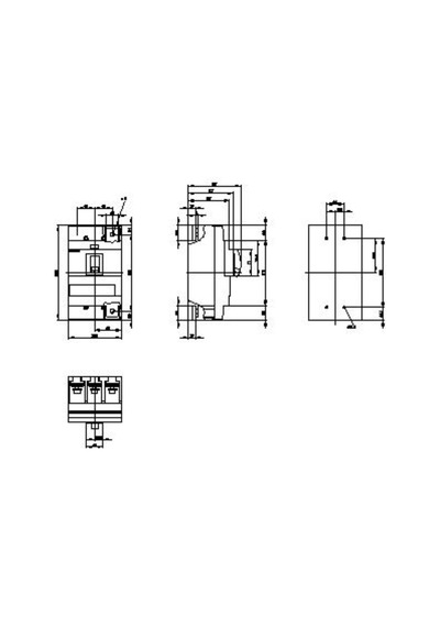 Siemens 3vm1463-4ee32-0aa0 3 Kutup Kompak Şalter 36 Ka Tm220 440-630 Amper Ayarlı Tip Termik