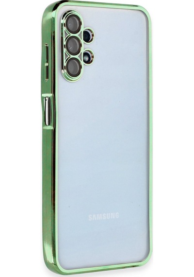 Samsung Galaxy A13 4g Uyumlu Kılıf Lensli Silikon - Yeşil