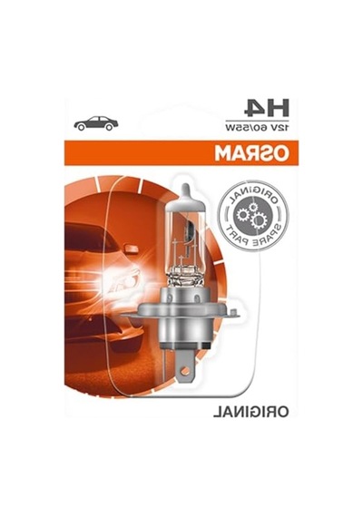 Osram H4 Orijinal Halojen Far Ampulü, Tekli Paket 12v 60/55w, Tek Ampul Made İn Germany