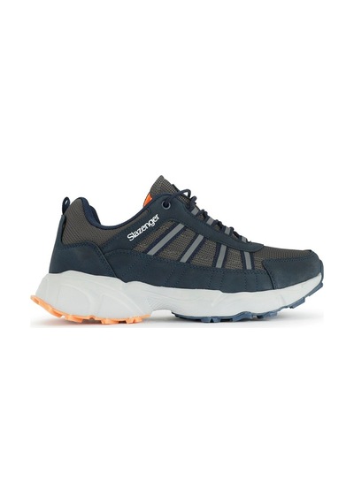 Slazenger Lacivert-Turuncu Zıgor Outdoor Erkek Ayakkabı Lacivert