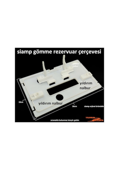 Siamp Gömme Rezervuar Buton Çerçevesi Büyük Boy İç Takım Basma Dü