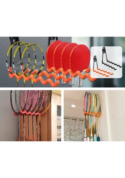 Microcase Çok Amaçlı Pvc Kaplamalı Kaymaz Metal Askılık Ağır Yük Askısı Depo Garaj Bahçe - Al5909 3 Adet Siyah