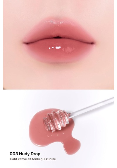 Nemlendirici, Parlak Bitişli Tint Muzıga Mansıon Objet Glossy 003 Nudy Drop Çok Renkli