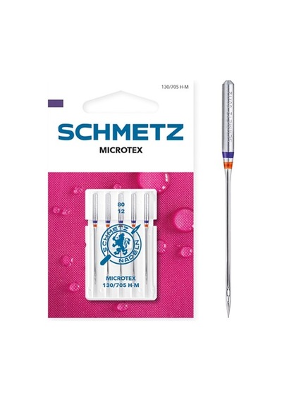 Schmetz 130/705 H-m 12/80 Aile Makinesi İğnesi Dokuma Şifon Organza Ve Krep Kumaş İçindir İnce Sivri Uç 1 Paket 5 Adettir Tüm Ev Tipi Marka Makineler İle Uyumludur
