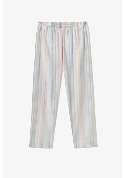 Penti Kırık Beyaz Kız Çocuk Stripes Düğmeli Gömlek Pijama Takımı