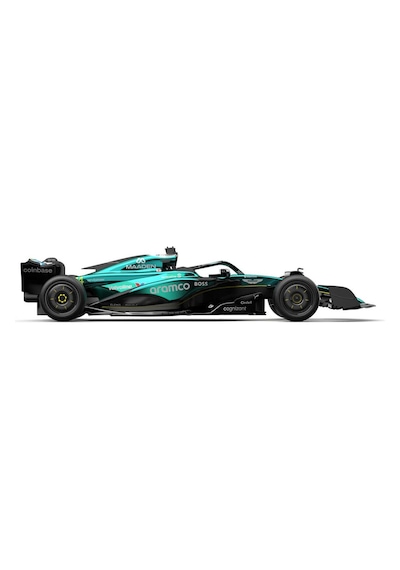 1:43 Aston Martin Aramco F1 Çek Bırak Metal Araba - Diecast Formula 1 Yarış Aracı