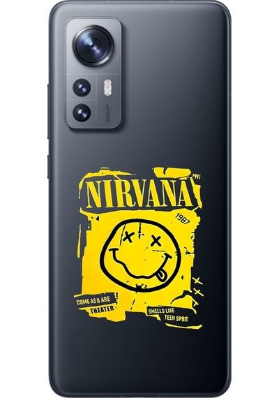 Xiaomi Mi 12 Uyumlu Şeffaf Kılıf Nirvana Tasarımlı