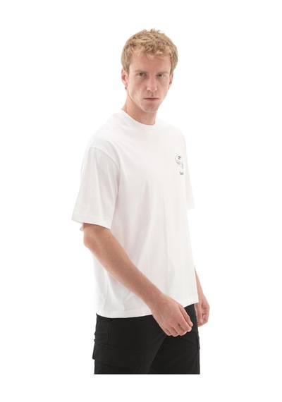 B0a6ky31001-r Timberland 'my Boots'' Short Sleeve Tee Erkek T-shirt Beyaz B0a6ky31001-r Beyaz