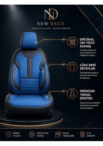 Ford Escort Araçlara Uyumlu Tay Tüyü Deri Oto Koltuk Kılıfı-balat Serisi 70556861
