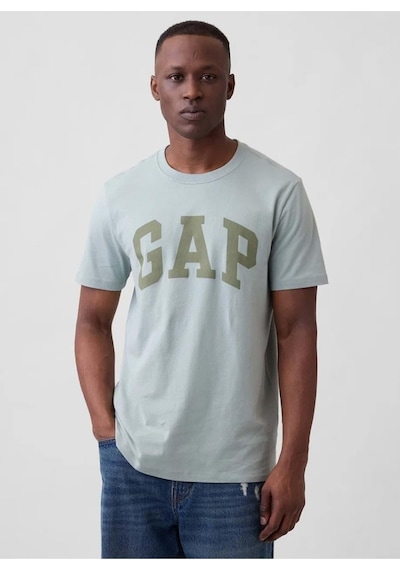 Gap Everyday Soft Basic Logo 856659 T-shirt Kısa Kol Tişört Erkek T-shirt Yeşil-14332