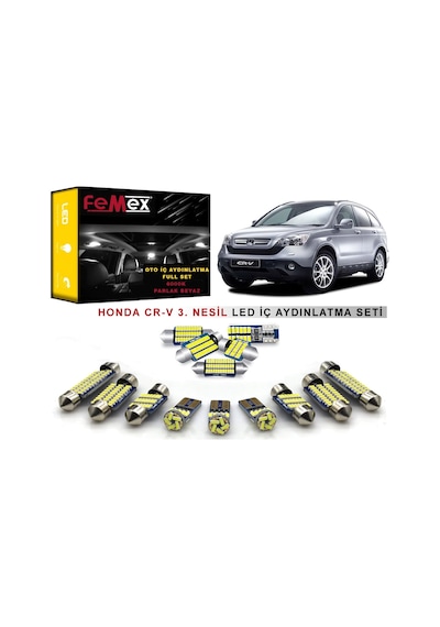 Femex Honda Cr-V 3 Nesil Led İç Aydınlatma Ampul Seti Femex Parlak