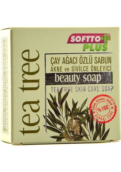 Softto Plus Çay Ağacı Akne Sivilce Sabunu 100 gr