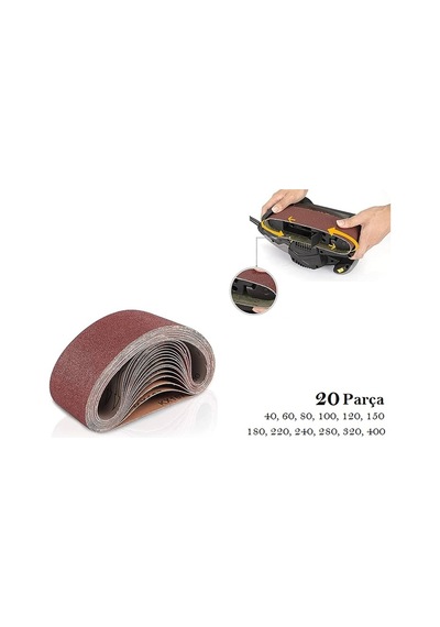 Venoa Cat Dx48 Uyumlu Tank Zımpara Kağıdı 20 Parça
