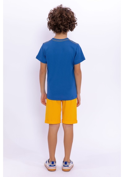 U S Polo Assn Basic Cobalt Erkek Çocuk Bermuda Takım