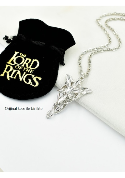 Brezza Lusso Jewelry Gümüş Kaplama Akşam Yıldızı Evenstar- Arwen Kolye - M248 Çok Renkli