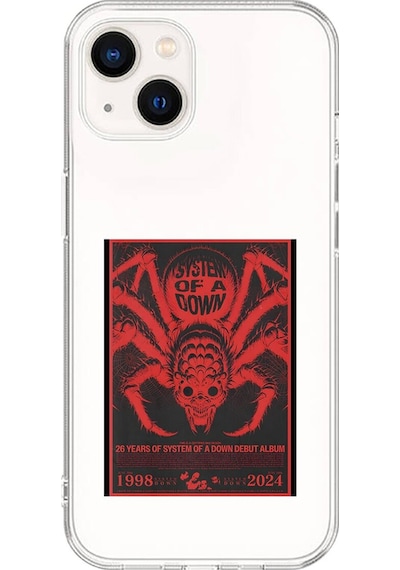 Apple Uyumlu iPhone 13 Mini Şeffaf Kılıf System Of A Down Tasarımlı
