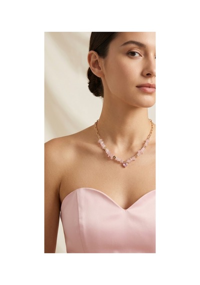 Kalpli Pembe Taşlı Tasarım Pinterest Kolye Kararmaz Hediye Kutulu Kadın Kolye Pembe - 913442325 Pembe