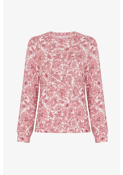 Penti Pembe Countryside Baskılı Çiçekli Uzun Kollu Tişört Pijama Üstü Pk32