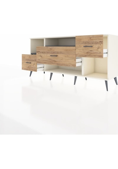 Hyperion Konsol 2 Raflı 3 Çekmeceli 176x44x83 Aytaşı-antrasit/çam Antrasit/çam Hyperion Konsol 2 Raflı 3 Çekmeceli 176x44x83 Aytaşı-antrasit/çam Antrasit/çam