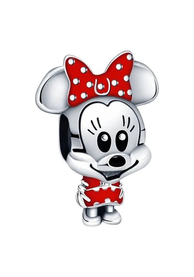 Fubena Puantiye Fiyonklu Ve Elbiseli Minnie Charm
