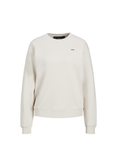 Jack & Jones Kadın Göğüste Jjxx Logolu Sweatshirt - Abbie 12223962 Moonbeam Krem