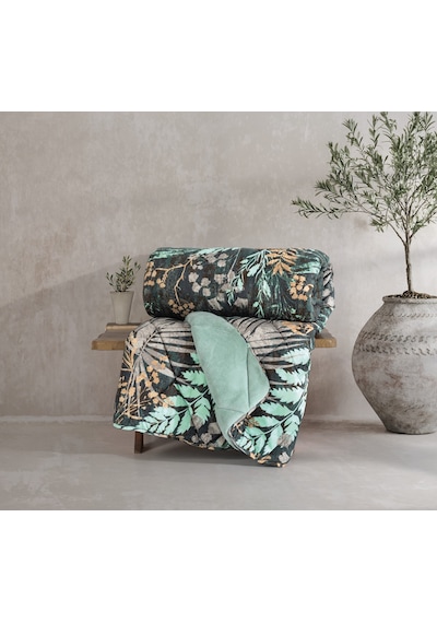 Cotton Box Velvet Çift Kişilik Yorgan Clorasa Mint 195x215 Cm Mint