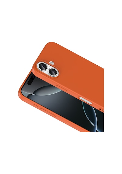 Nourthkiingdom Apple Uyumlu iPhone 17 Kılıf Zore Mara Lansman Kapak - Turuncu Turuncu