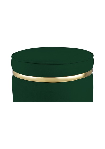 Zerafet Gold Kaplama Luxery Puf-yeşil Babyface Kumaş Pofuduk Oturma Pufu&makyaj Pufu&bench