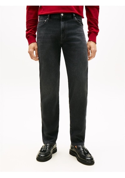 Tommy Hilfiger Mw0mw42321 Slim Straight Denton Lux Erkek Denim Pantolon Gri