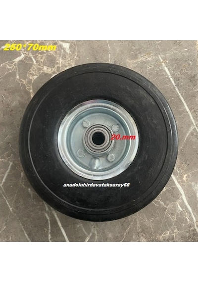 Drn Ağır Yük Taşıma Tekeri Geniş Taban Dublex Dolgu Teker El Arabası Tekeri 250 70mm