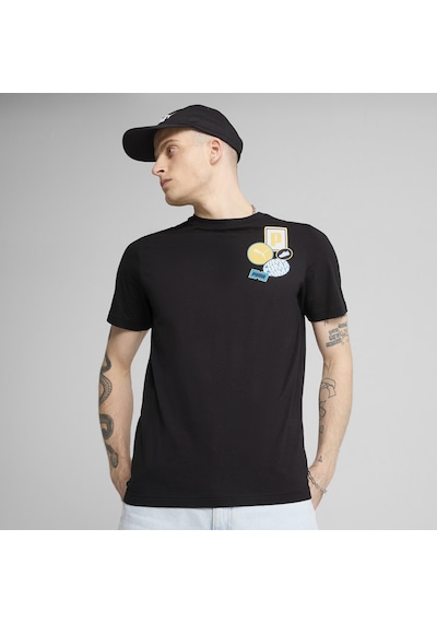Puma GRAPHICS Icon Tee Unisex  Siyah Tişört