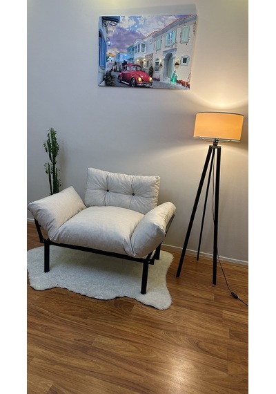 Modern Style Home Taksim Ikili Koltuk Kanepe Krem Krem Modernk016