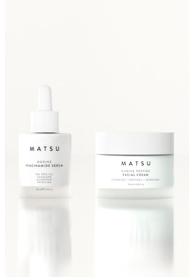 Matsu Gözenek Sıkılaştırıcı Niasinamid Serum ve Peptit Krem 2li Cilt Bakım Seti