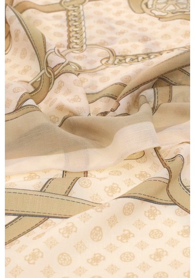Guess Desenli 120 X 120 Cm Eşarp Aw5679pol03 Kadın Eşarp Aw5679 Pol03 Bon Taş