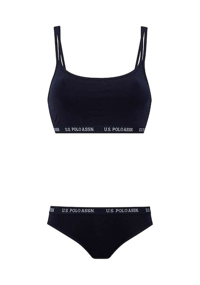 U.S. Polo Assn. Kadın Lacivert Büstiyer Slip Set 65004 Lacivert