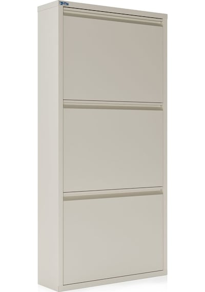 Ceha  3'lü Metal Ayakkabılık - Krem K.AYK-3 /AB1013 Krem
