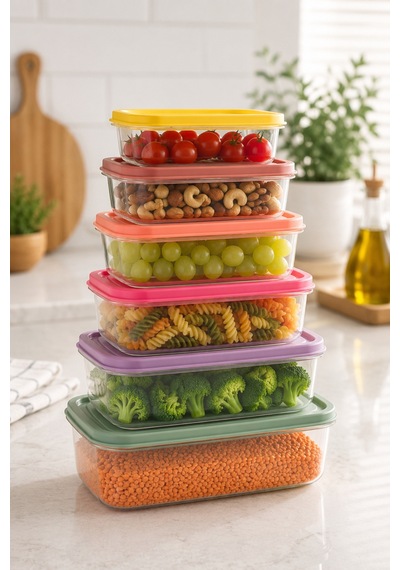 Saklama Kabı 6 Lı Set Şeffaf - 899641381 Şeffaf
