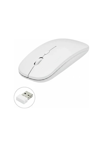 Kablosuz Mouse Fare Şarjlı Bluetooth Wireless Çift Modlu Sessiz Lisinya
