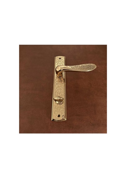 Özen Handles İmza Titanyum Zk19 Zamak Aynalı Wc Banyo Kapı Kolu Sağ Basar 1 Takım