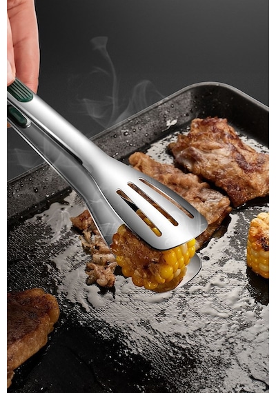 304 Çelik 23 Cm Mutfak Biftek Barbekü Ve Ekmek Maşası Cin627
