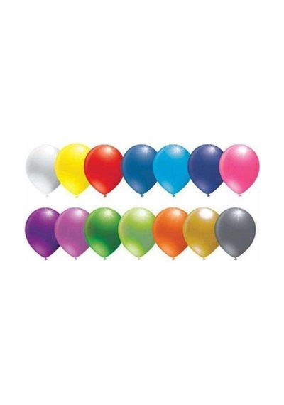 Metalik Karışık Renk Balon 90 Adet 12 İnc Lateks Balon