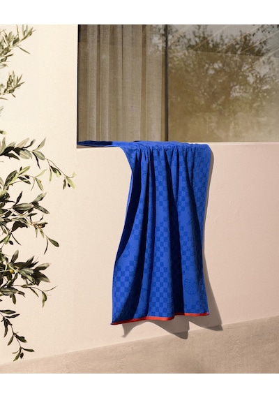 Madame Coco Noe %100 Pamuk Plaj Havlusu - Mavi - 70x150 Cm 8684427310786 Çok Renkli